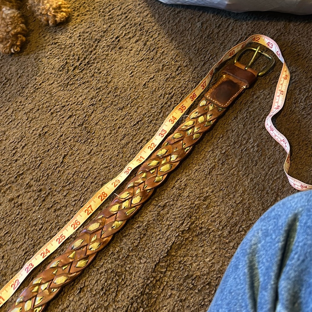 Leather belt